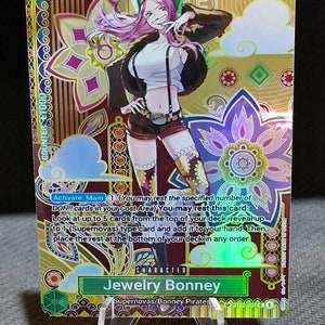 One Piece proxy card Holo - Jewelry Bonney ST02-007 Special Character OP08