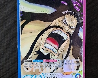 One Piece Proxy Card Holo - Kaido Leader OP01-061 Alt Art - Etsy