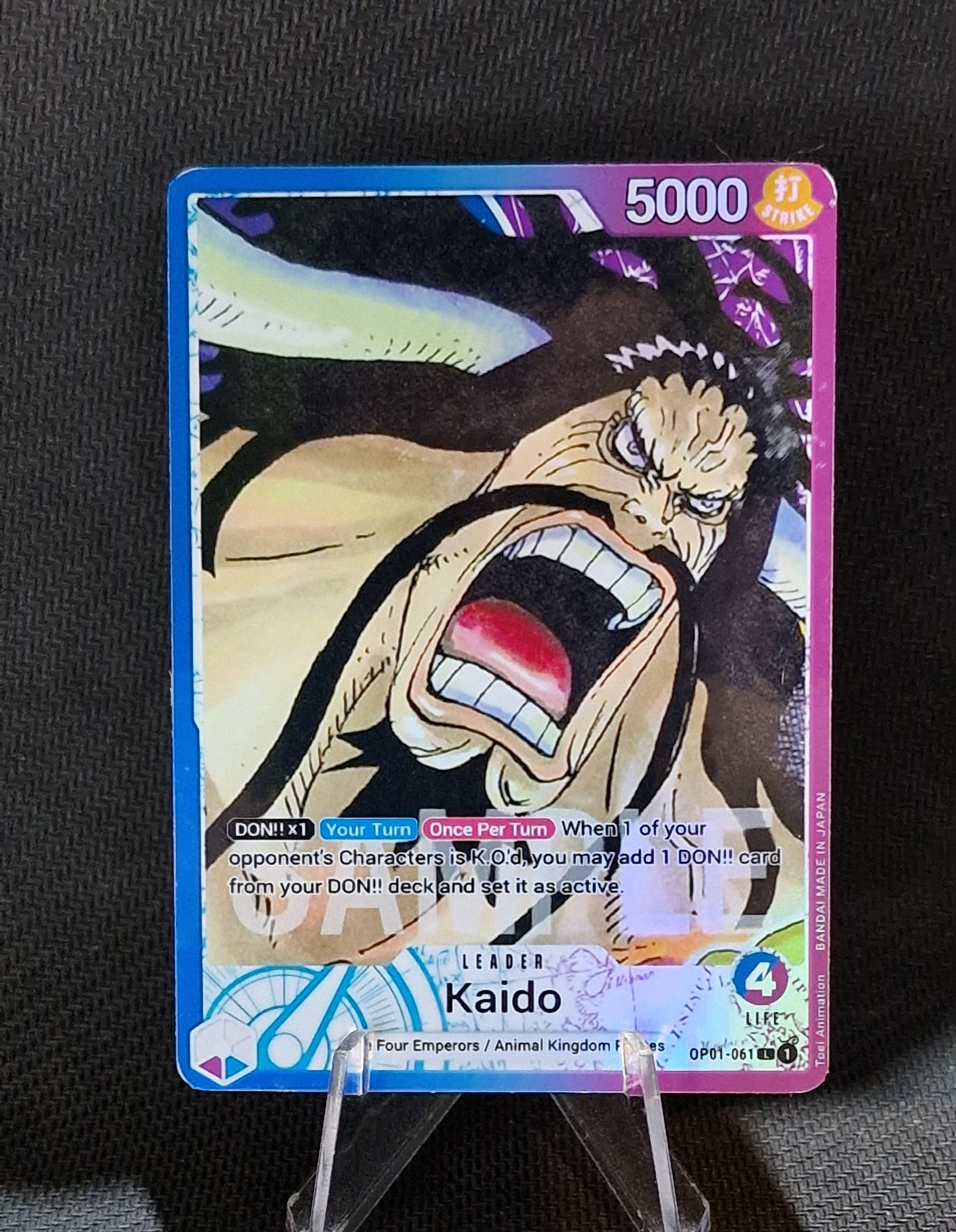 One Piece Proxy Card Holo - Kaido Leader OP01-061 Alt Art - Etsy