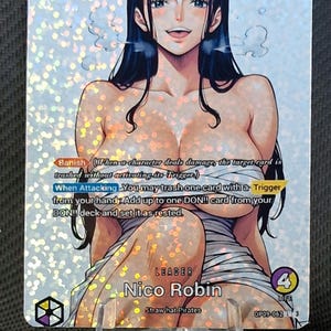 Carte One Piece Holo - Nico Robin Custom Leader OP09-062 Alt Art Nouvelle Holographie "Dot" Waifu