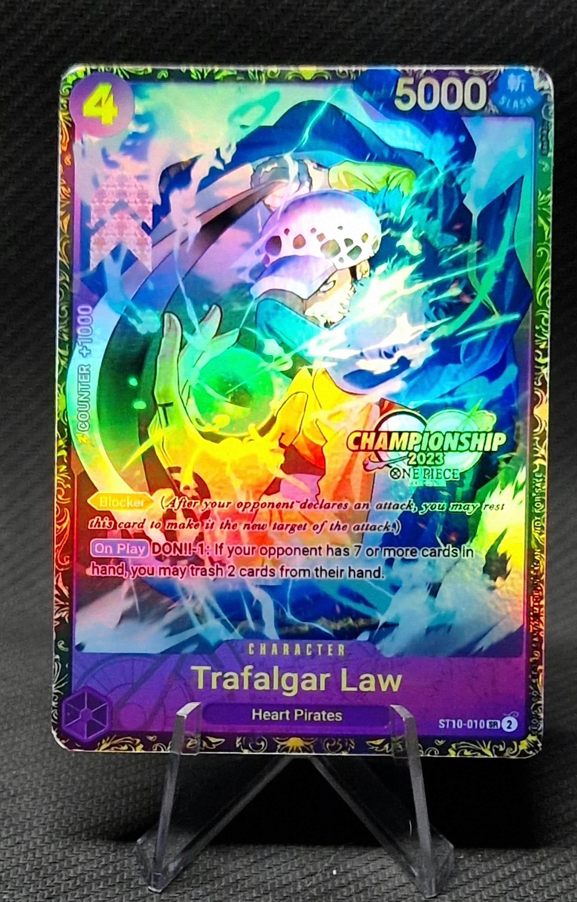 One Piece Proxy Card Holo - Trafalgar Law ST10-010 Championship