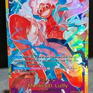 One Piece proxy card Holo - Monkey D .Luffy OP05-119 Character