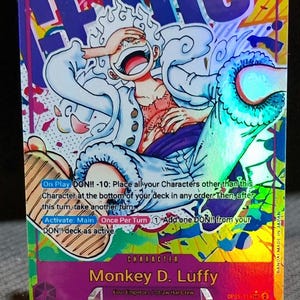 One Piece proxy card Holo - Monkey D .Luffy OP05-119 Character