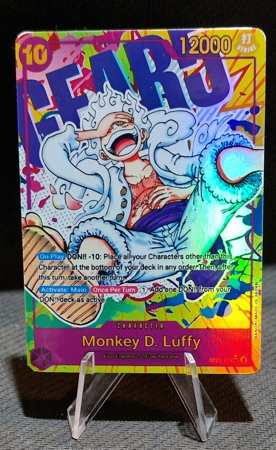 ワンピース プロキシカード ホロ - モンキー・D・ルフィ OP05-119