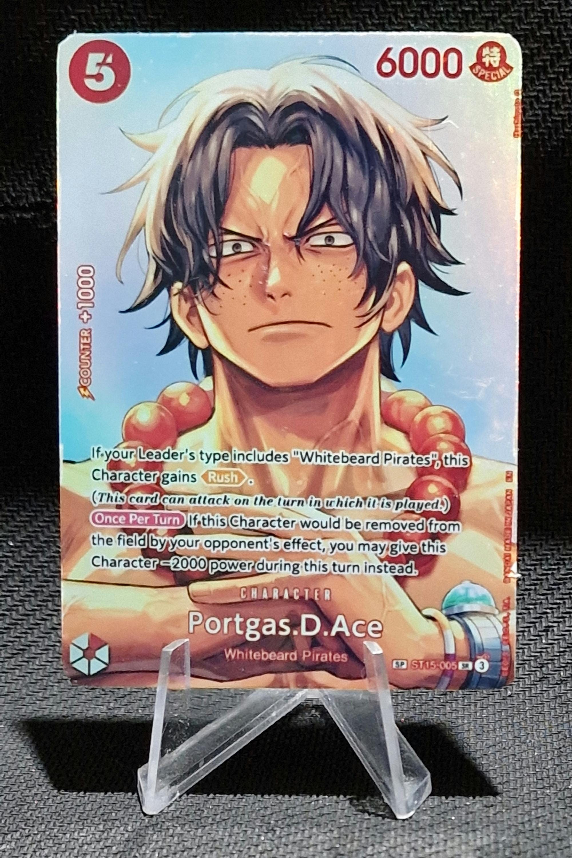 One Piece Proxy Card Holo - Portgas.d.ace ST15-005 SP Special