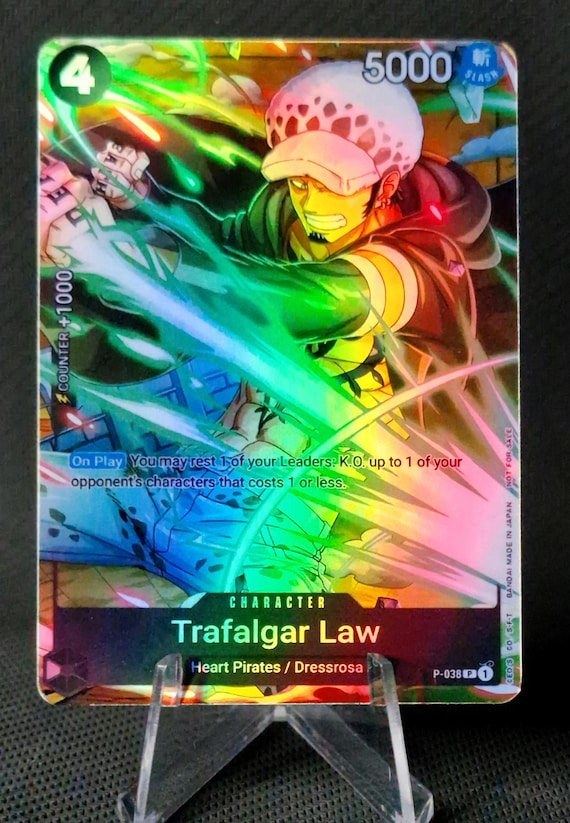 One Piece Proxy Card Holo - Trafalgar Law P-038 Jump Megazine 30TH