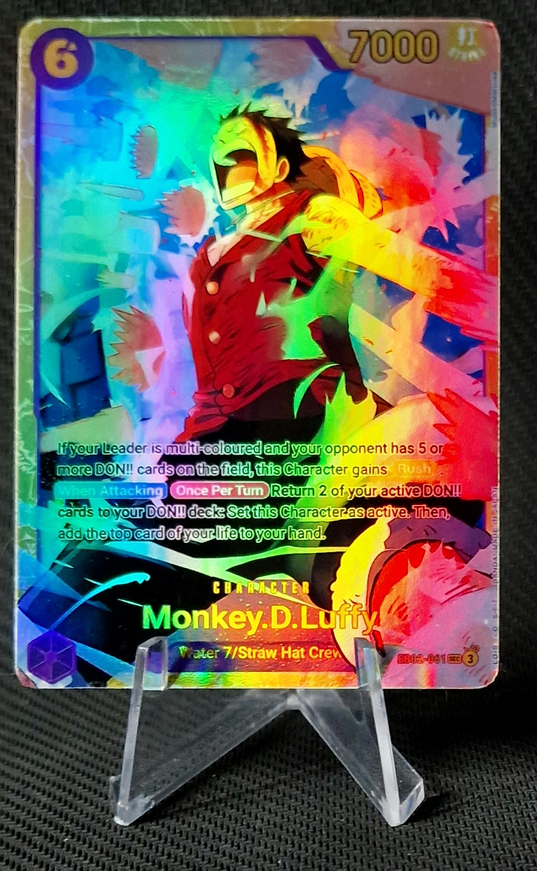 One Piece Proxy Card Holo - Monkey.d.luffy EB02-061 Character - Etsy