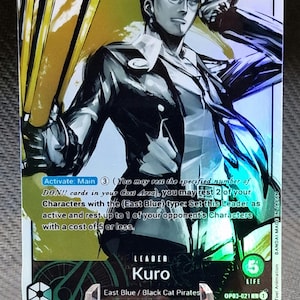 One Piece Proxy-Karte Holo - Kuro Leader OP03-021 Alt Art