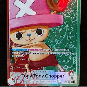 One Piece-Proxy-Karte Holo – Tony. Also, Tony. Chopper Leader OP08-001 Klassische und alternative Kunst