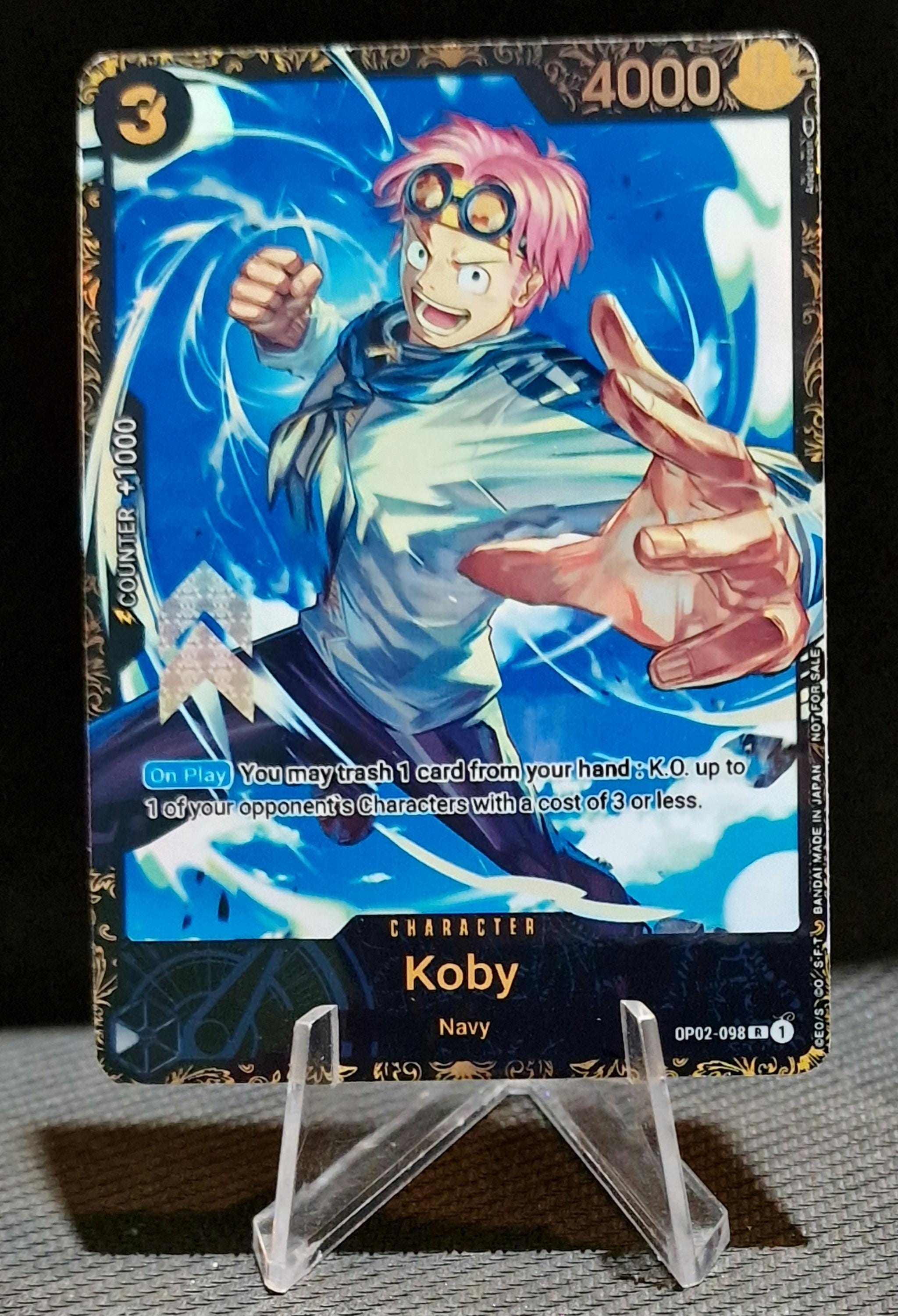 One Piece Proxy Card Holo - Koby OP02-098 Character Flagship