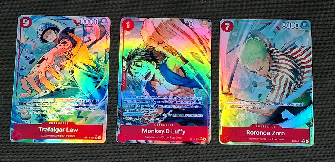 One Piece Proxy Card Holo - Trafalgar Law Monkey.d.luffy Roronoa