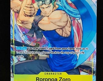 One Piece Proxy Card Holo - Roronoa Zoro OP15-113 Character - Etsy