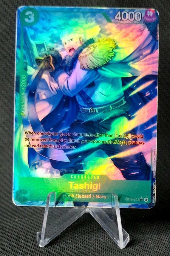 One Piece Proxy Card Holo - Tashigi OP10-032 Character Green - Etsy