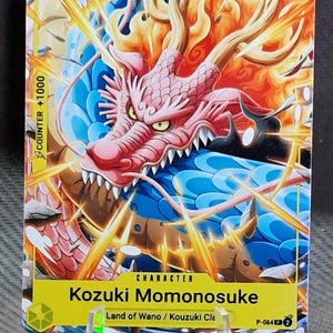 One Piece proxy-kaart Holo - Kouzuki Momonosuke P-064 Character Sealed Asia Speciale prijs voor december 2023 Standard Battle ENG-versie