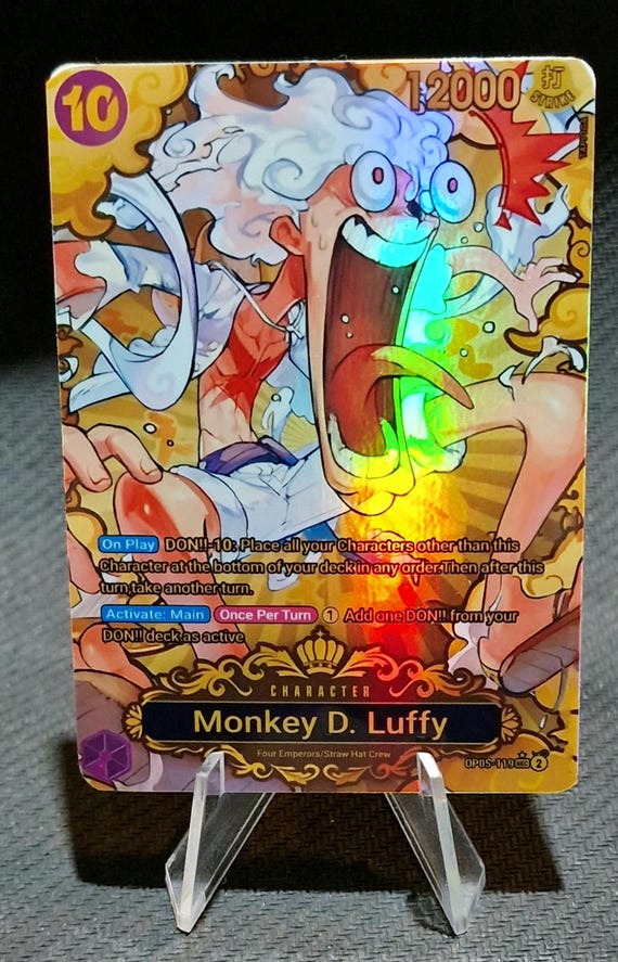 One Piece proxy card Holo - Monkey D. Luffy OP05-119 Championship 2023 World Final 1st Prize
