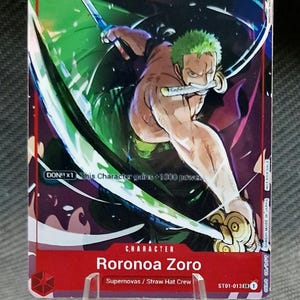 One Piece proxykaart Holo Roronoa Zoro ST01-013 Promotionele kaartenset Kampioenschap 2023 Engelse versie