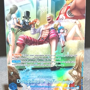 Carte proxy One Piece Holo - Donquixote Doflamingo OP01-073 Personnage spécial OP07