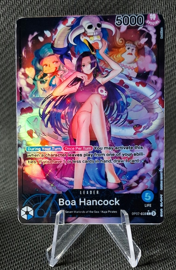 One Piece Proxy Card Holo - Boa Hancock Leader OP07-038 Alt
