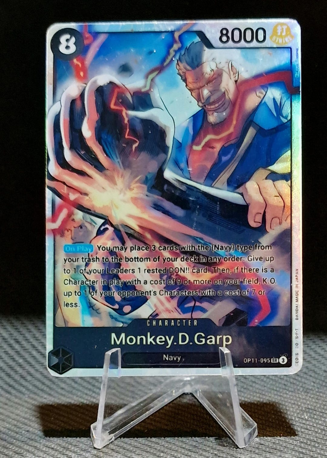 One Piece Proxy Card Holo - Monkey.d.garp OP11-095 Character - Etsy