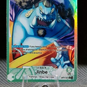 Carte proxy One Piece, chef holographique - Jinbe OP11-021, art alternatif