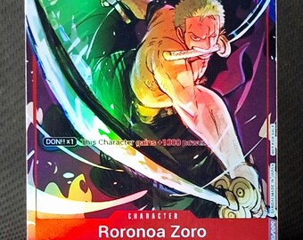 One Piece Proxy Card Holo Roronoa Zoro ST01-013 Promotional Card