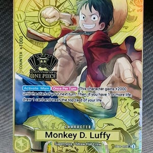 One Piece-Proxykarte Holo – Monkey D. Ruffy ST13-015 Charakter Exklusive englische Version zum 2. Jahrestag