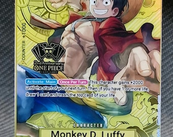 One Piece Proxy Card Holo - Monkey D. Luffy ST13-015 Character