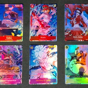 One Piece-Proxykarte Holo – Sabo Koala Bello Betty Eustass'Captain'Kid Monkey D. Ruffy Satori - PRB01 Charakter OP05 Set ENG-Version