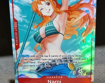 One Piece proxy card Holo - Nami OP01-016 character