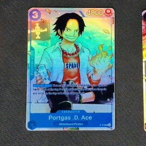 Carte proxy One Piece Holo - Sabo Portgas .D. Ace Monkey .D. Luffy - PROMO P-073 P-074 P-075 Personnage Lycée version ANG