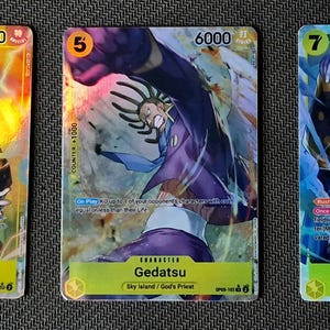 One Piece Proxy-Karte Holo - Enel Gedatsu - OP05 Charakter Gelb