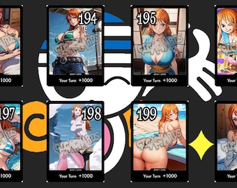 One Piece DON!! - Custom card - Handmade - Nami set 4