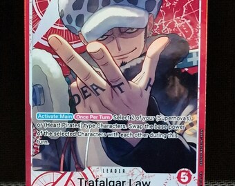 One Piece Proxy Card Leader Holo - Trafalgar Law OP14-001 Alt Art