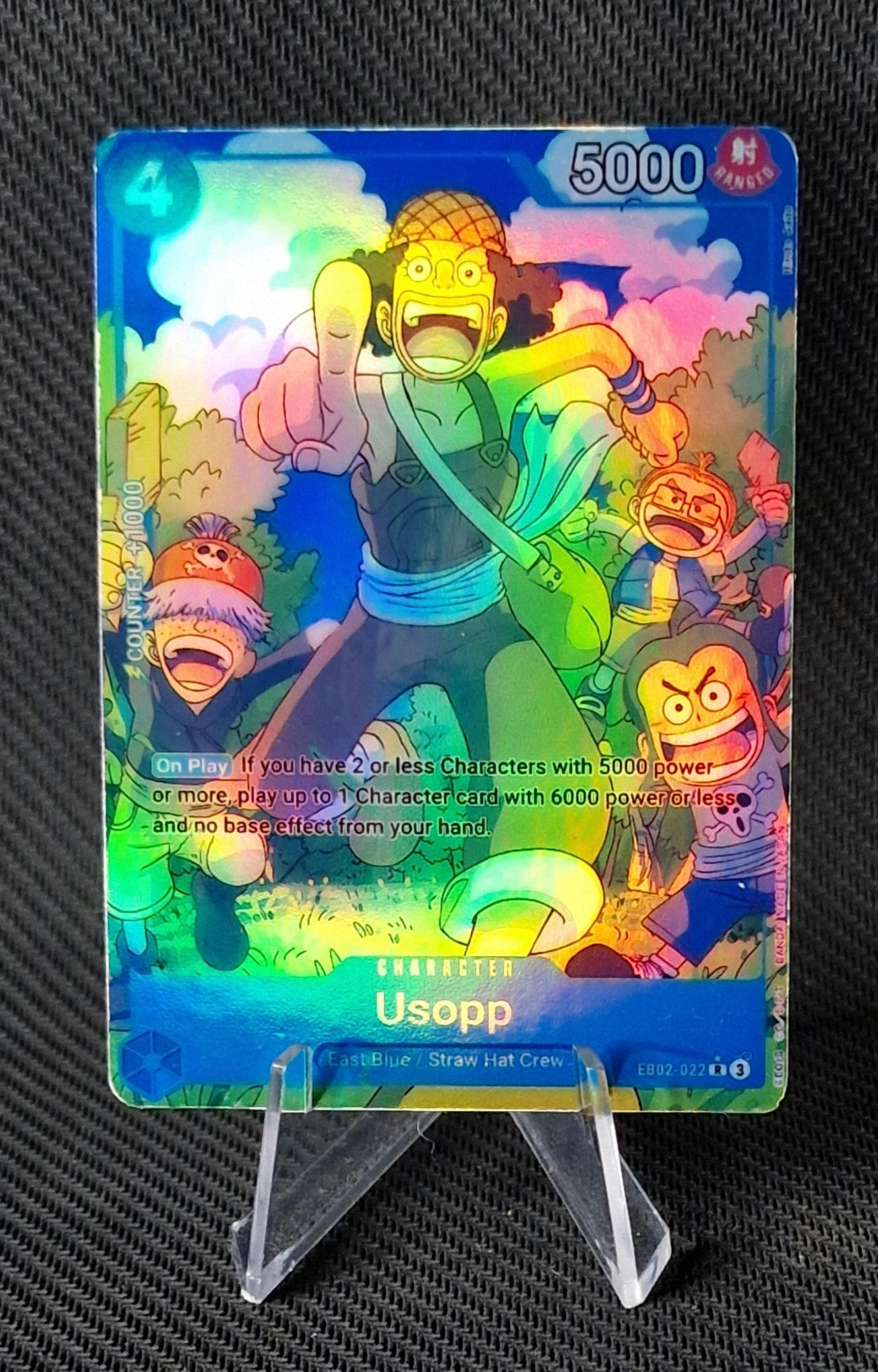 One Piece Proxy Card Holo - Usopp EB02-022 Character - Etsy
