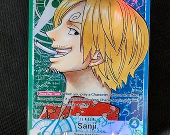 One Piece Proxy Card Holo - Sanji OP02-026 Alt Art - Etsy