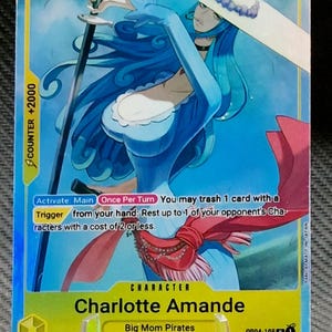 One Piece proxy card Holo - Charlotte Amande OP04-105 Character Premium Card Best Selection vol 1