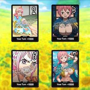 One Piece DON !! - Carte personnalisée - Fait main - Ensemble Rebecca