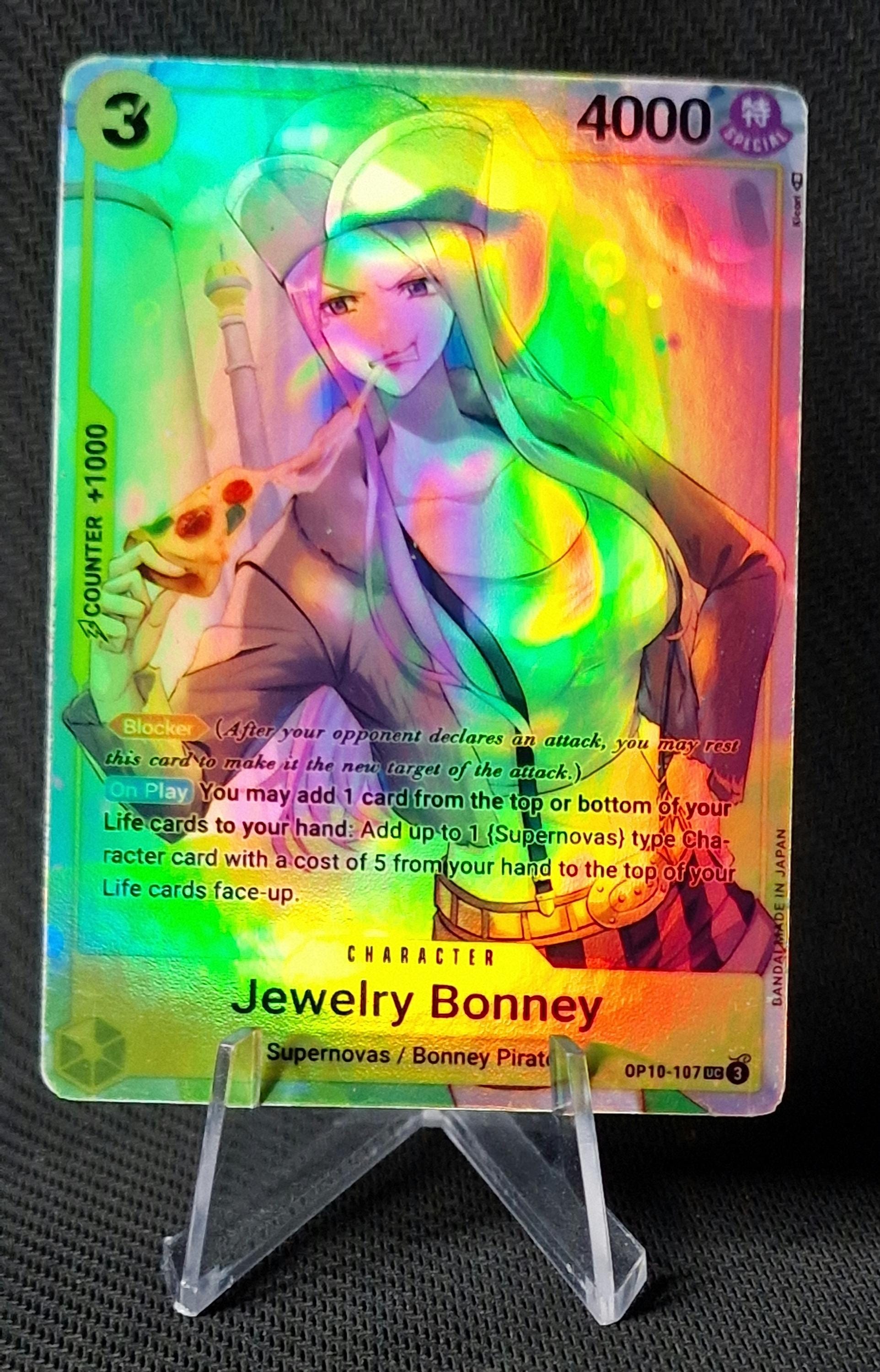 One Piece Proxy Card Holo - Jewelry Bonney OP10-107