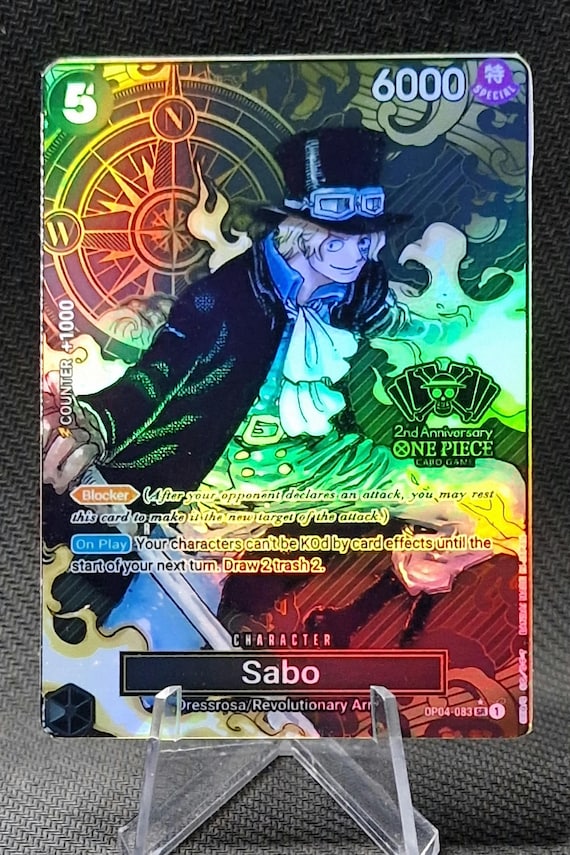 One Piece Proxy Card Holo - Sabo OP04-083 Character Second