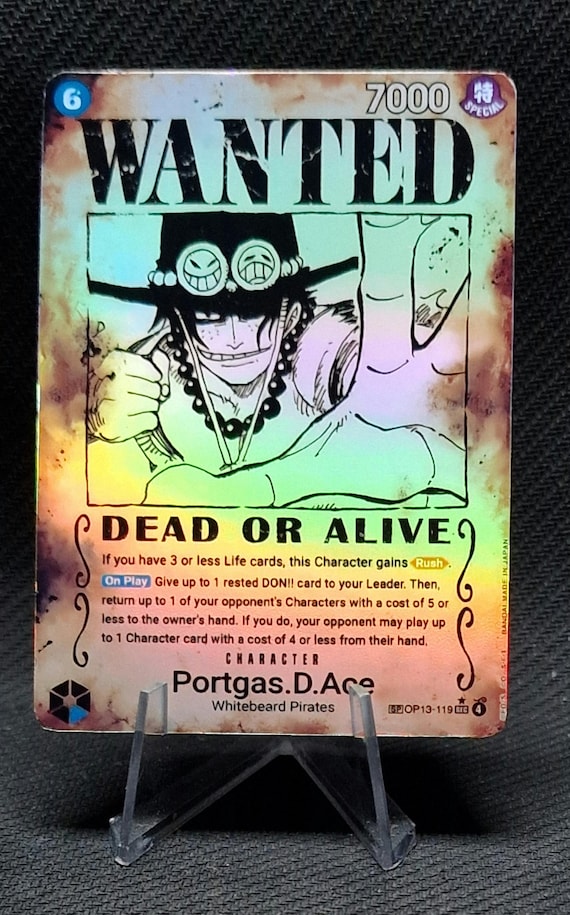 エース WANTED ALTERNATE ART #119 PSA10 エース WANTED ALTERNATE ART #119 PSA10 2025 PSA 10 Portgas D. Ace