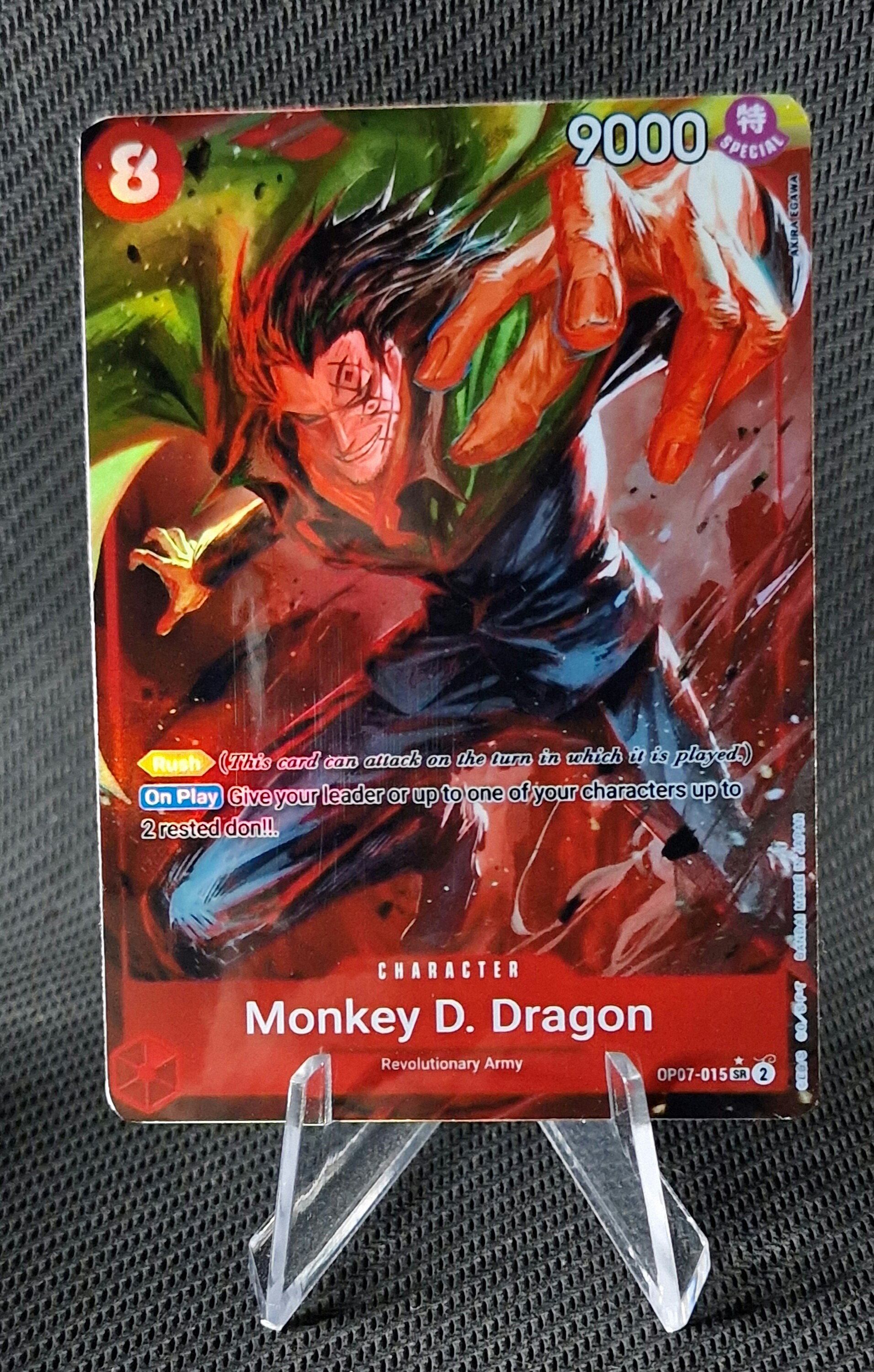 One Piece Proxy Card Holo - Monkey D. Dragon OP07-015 Character - Etsy