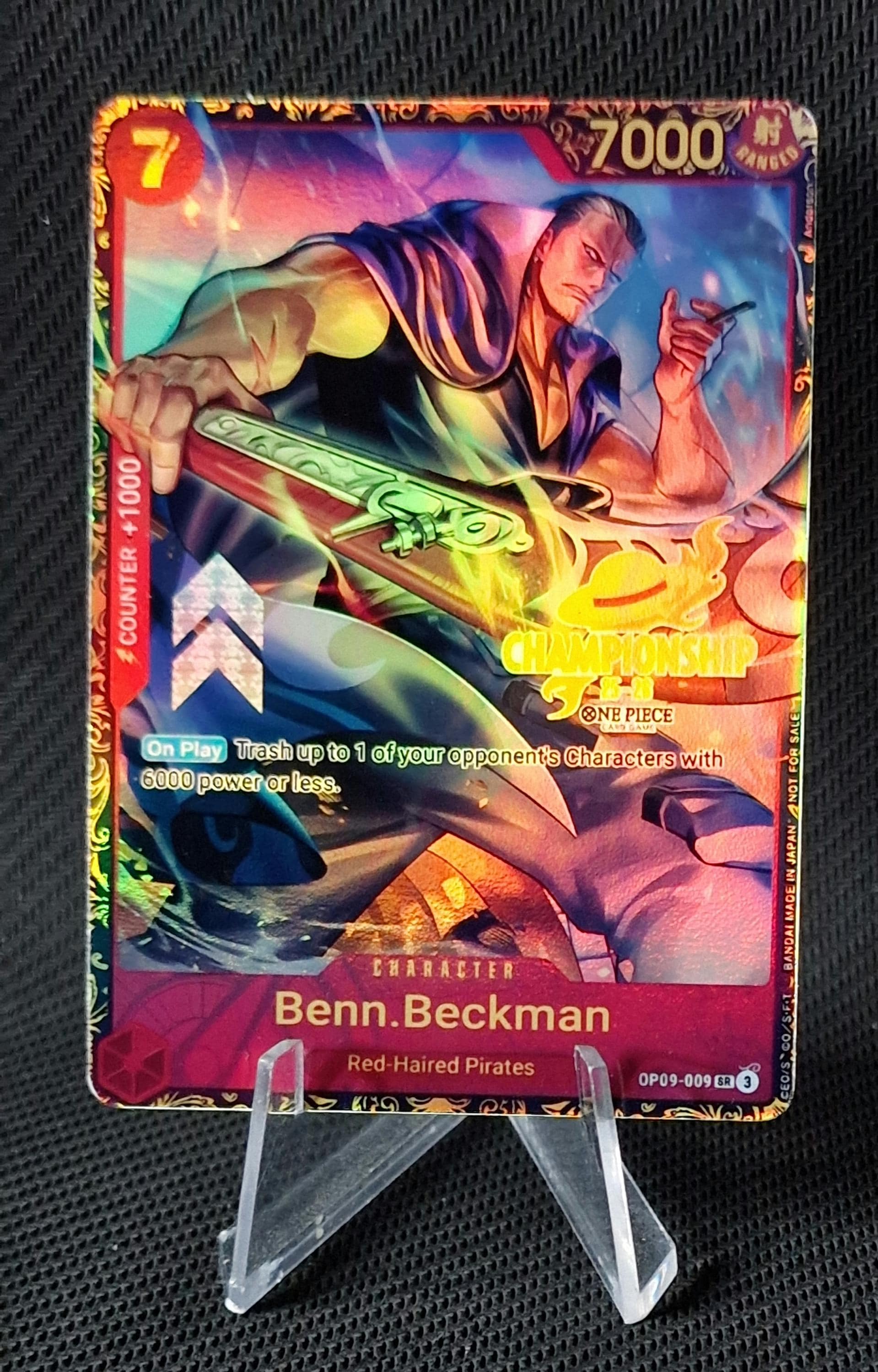 One Piece Proxy Card Holo - Benn Beckman OP09-009 Character