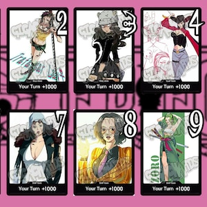 Une pièce DON !! carte échange de genre waifu luffy zoro sanji crocodile doflamingo trafalgar law