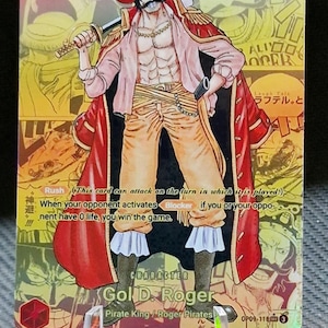 One Piece Charakter Manga Art Gold Custom Karte Proxy Gol D. Roger OP 09-118 ENG Version