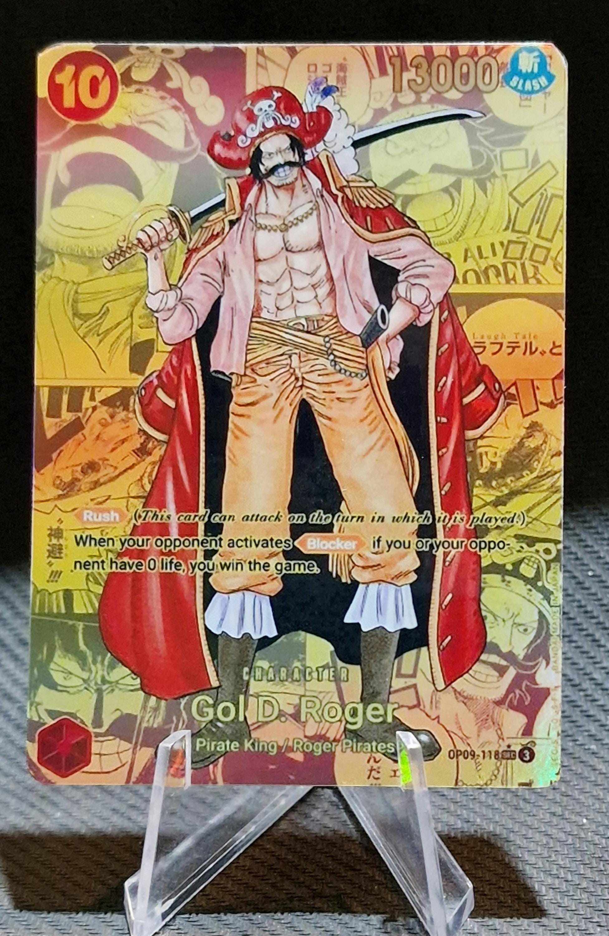 ワンピース カードゲーム GOL D. ROGER OP09-GOLD MANGA ALT.ART Gol D. Roger Gold Manga Alt Art OP09-118 Comic Parallel ONE