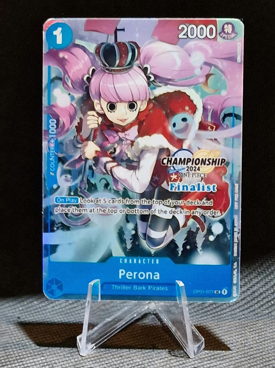 One Piece Proxy Card Holo - Perona OP01-077 Character Championship
