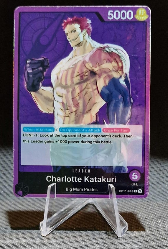 One Piece Proxy Card Leader Holo - Charlotte Katakuri OP11-062 - Etsy