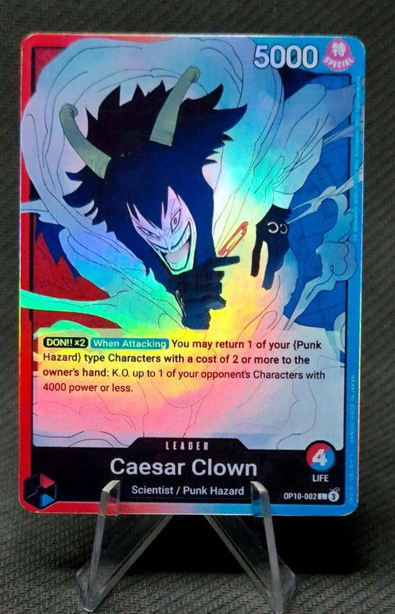 ワンピース プロキシカード ホロ シーザー クラウンリーダー