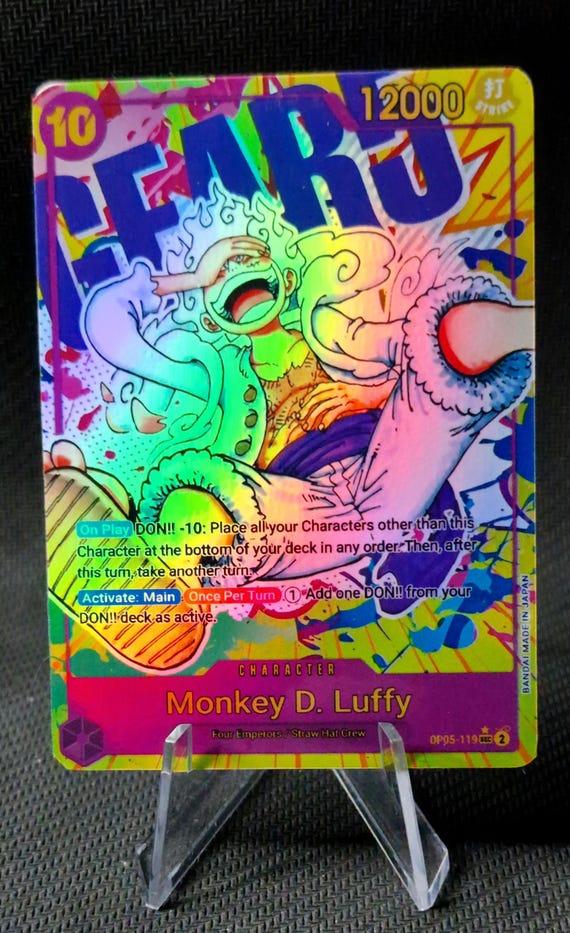 モンキー・D・ルフィ ホログラムカード ワンピース プロキシカード ホロ - モンキー・D・ルフィ OP05-119