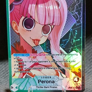 Carte proxy One Piece Holo - Leader Perona OP06-021 Alt Art